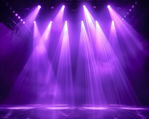 purple lights on stage