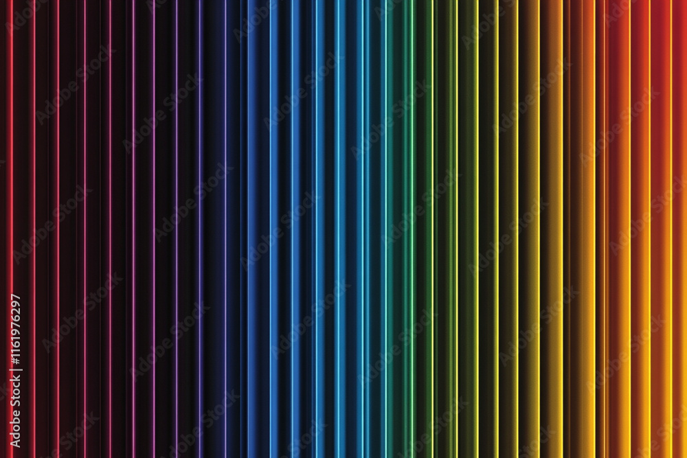 Poster Colorful Vertical Stripes Creating a Vibrant Gradient Across the Canvas Showcasing an Array of Hues From Blue to Red