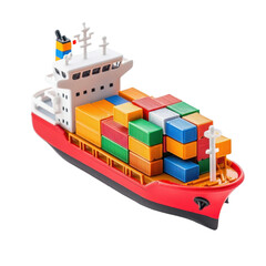 Variation of Smaller Cargo Ship Model with Containers