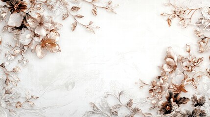 Elegant Floral Design with Soft Pastel Tones for Backgrounds