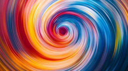 Fototapeta premium Colorful lines twisting and turning in a chaotic swirl of bright blues and reds
