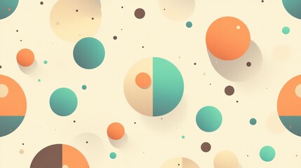 Abstract Geometric Circles Pattern Design