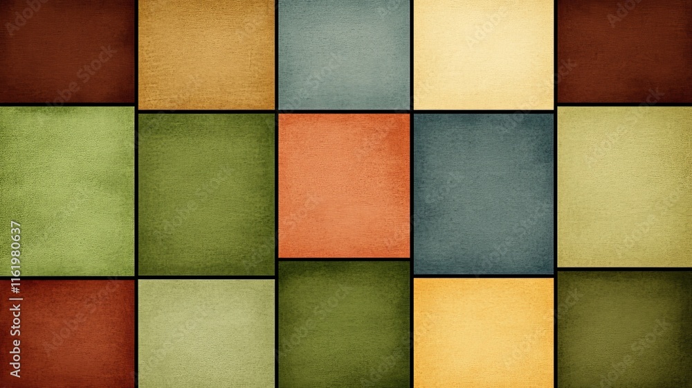 Poster Abstract Geometric Color Block Design Texture