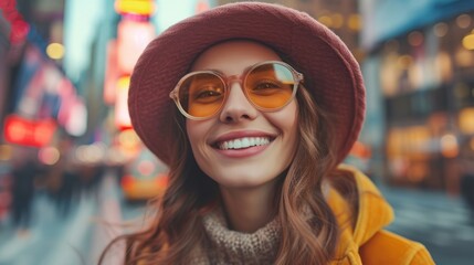 笑顔の美女ポートレート,Generative AI AI画像