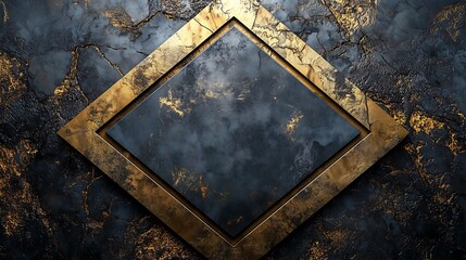Black and Gold Color Scheme with Abstract Golden Patterns