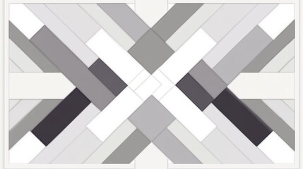Fototapeta premium Abstract Geometric Pattern in Grayscale Tones
