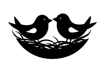two doves with heart