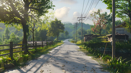 Neat Countryside Roads Village Japanese