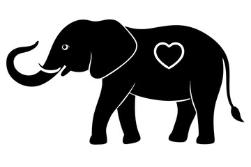 elephant silhouette vector