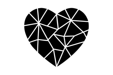 heart made of diamonds