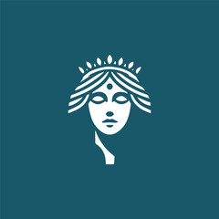 Beauty goddess logo