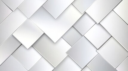 Obraz premium Abstract Geometric White Square Pattern Design