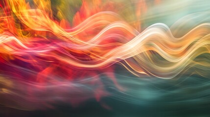 Fototapeta premium Soft flowing curves of gentle lines merging together in a calm and smooth motion across the frame