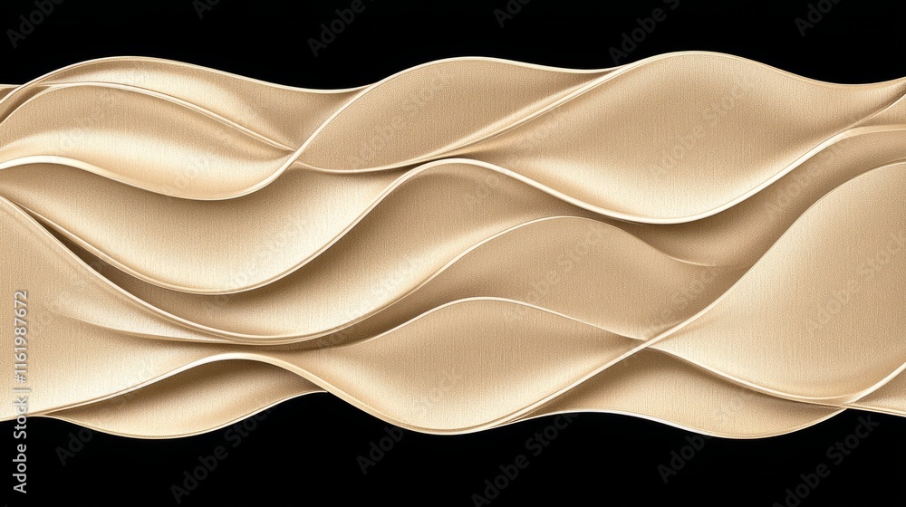 Poster abstract gold wave pattern background design