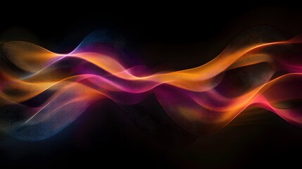 Elegant curved lines in fluid motion twisting and intertwining in a soothing rhythmic pattern