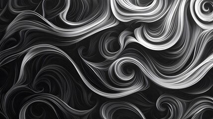 A continuous pattern of curved lines flowing together in harmony creating smooth fluid movement