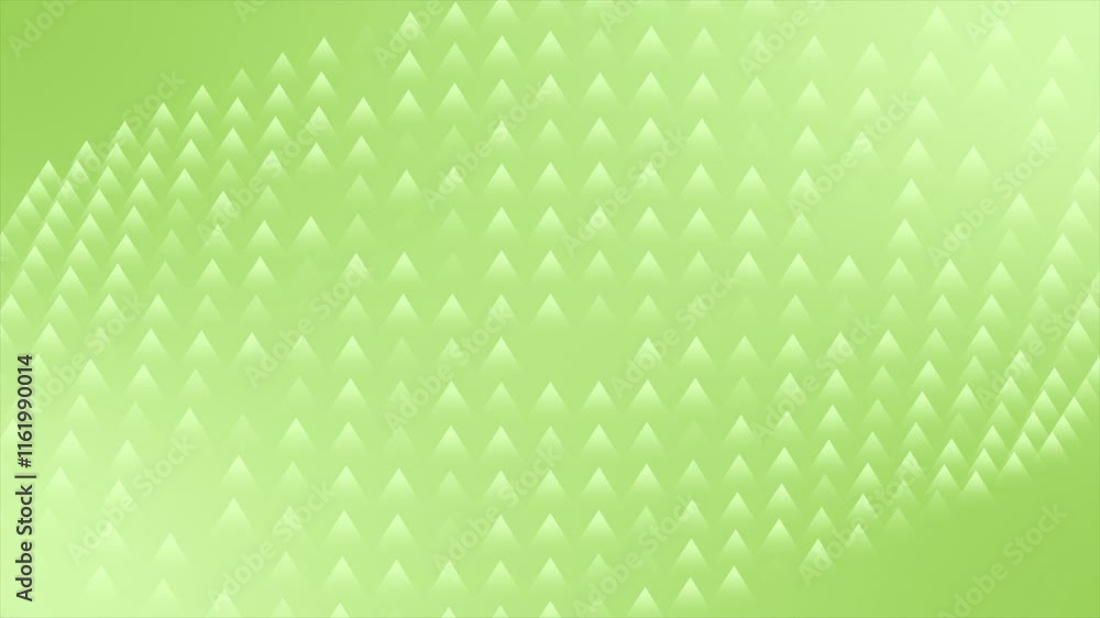 Poster lime green color appearing and disappearing arrow shapes modern design loop able geometrical backgro