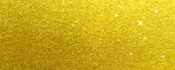 Glitter golden background. Shiny gold texture for party invitation, packaging, Christmas, New Year and birthday cards. Abstract  vector pattern