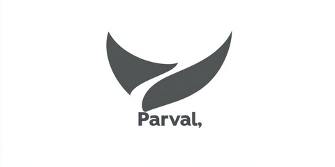 A minimalist logo featuring stylized leaves and the word "Parval."