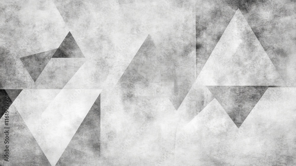 Aufkleber abstract grey triangular geometric design background