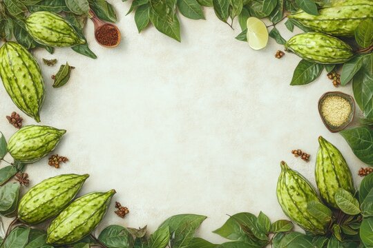 Fresh parvals and leaves arranged on a neutral background for culinary use.