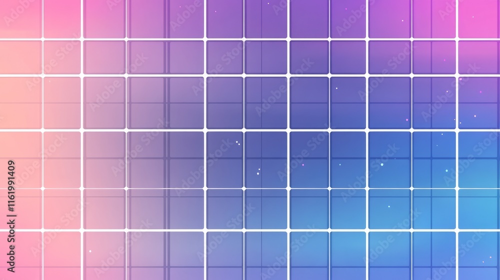 Poster abstract grid pattern pastel color gradient design