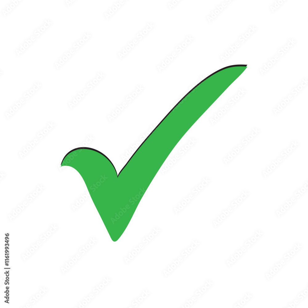 Poster green tick and red cross checkmarks. tick icon set. stylish check mark icon set in green and red col