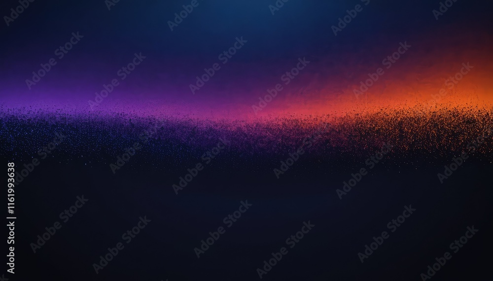 Poster 3d abstract background with glowing flowing waves with particles 4