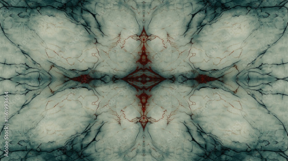 Poster abstract kaleidoscopic marble pattern design