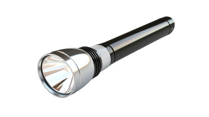 a simple flashlight isolated on a transparent background