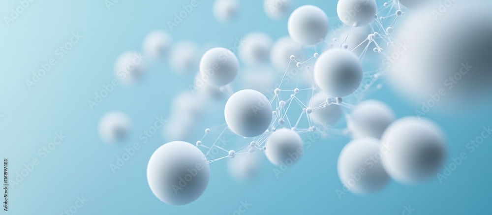 Poster Abstract 3D rendering of interconnected spheres.