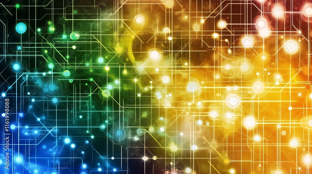 Poster abstract network data flow visualization