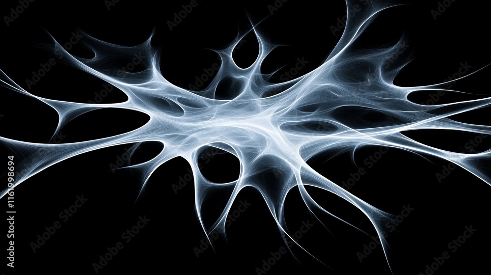 Poster abstract neural network visualization design