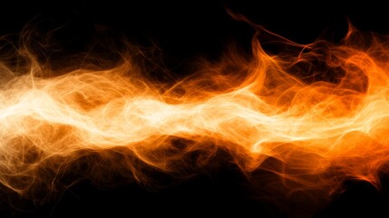 Fototapeta premium Abstract Orange and Yellow Flame Energy Flow