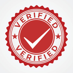 Red Rubber Stamp Design with "Submitted" Text and Check Mark