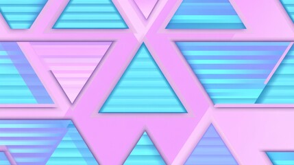 Abstract Pastel Triangle Geometric Pattern Design