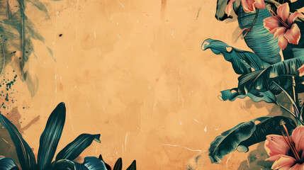 Customizable vintage banner layout, suitable for versatile marketing needs