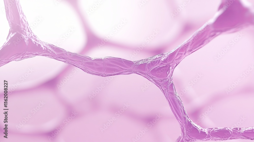 Poster abstract pink network cellular structure visualization