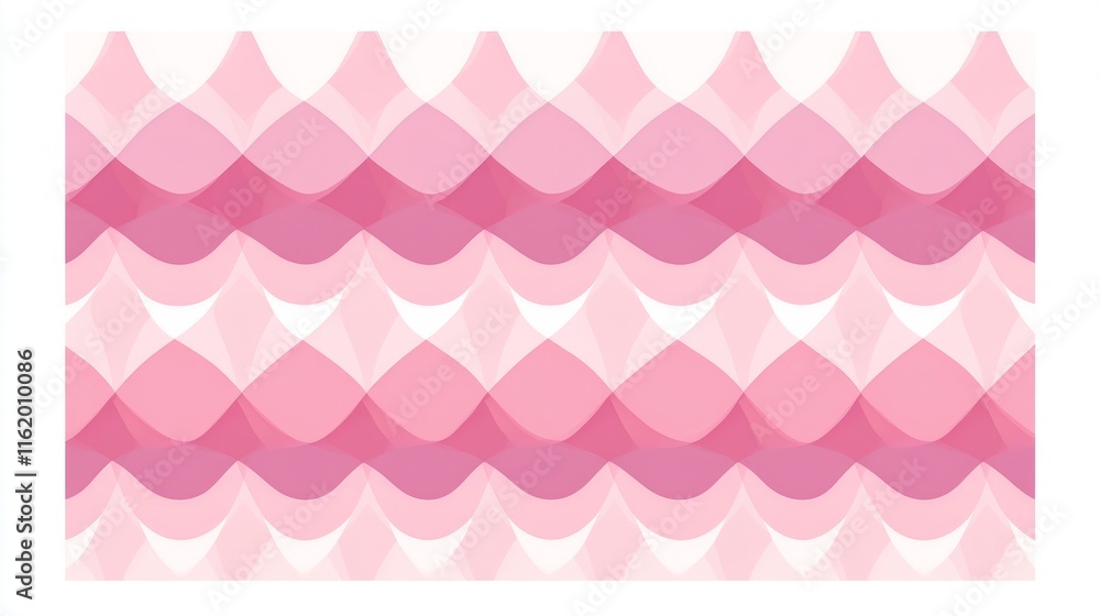 Poster abstract pink wave pattern seamless design
