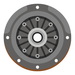 Automotive Clutch Disc Icon Design
