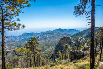 An overlooking view of Tucson, Arizona
