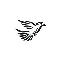 Flying falcon logo