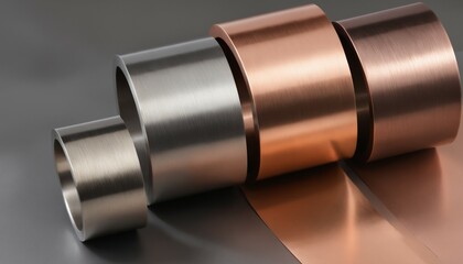High-polish nickel and copper blends with subtle grunge tones