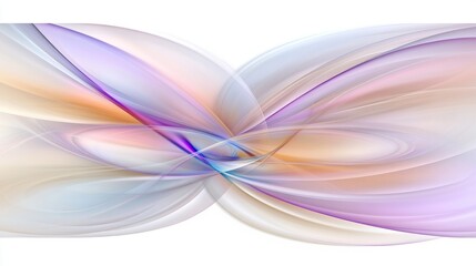 Fototapeta premium Abstract Swirling Pastel Wave Design Art