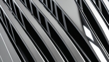 Obraz premium High-shine alloy textures with chrome and steel finishes