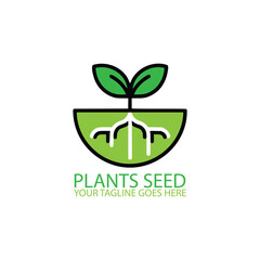 Plants Seed Logo