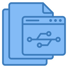 Version Control Icon Element For Design