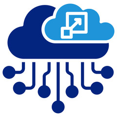 Cloud Computing Icon Element For Design