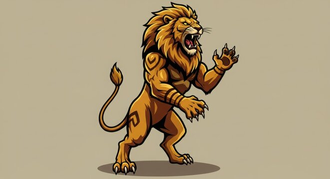 recommend clip art: Lion Mascot, lion head angry roaring logo vector silhouette, shows power and strength
