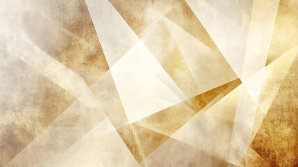  A geometric pattern with abstract shapes in shades of brown and beige, set against a textured, grunge background.
